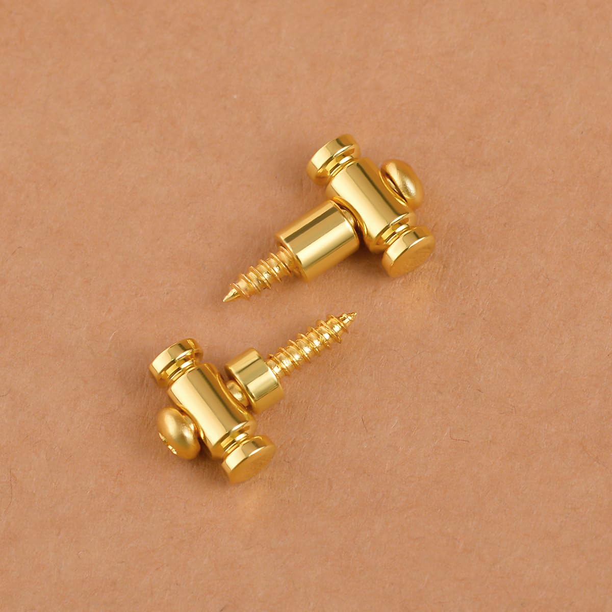 Guyker Guitar Roller String Retainers(Set of 2) - String Guide, Strings Trees Replacement Part for Electric Guitars, SR1 Gold